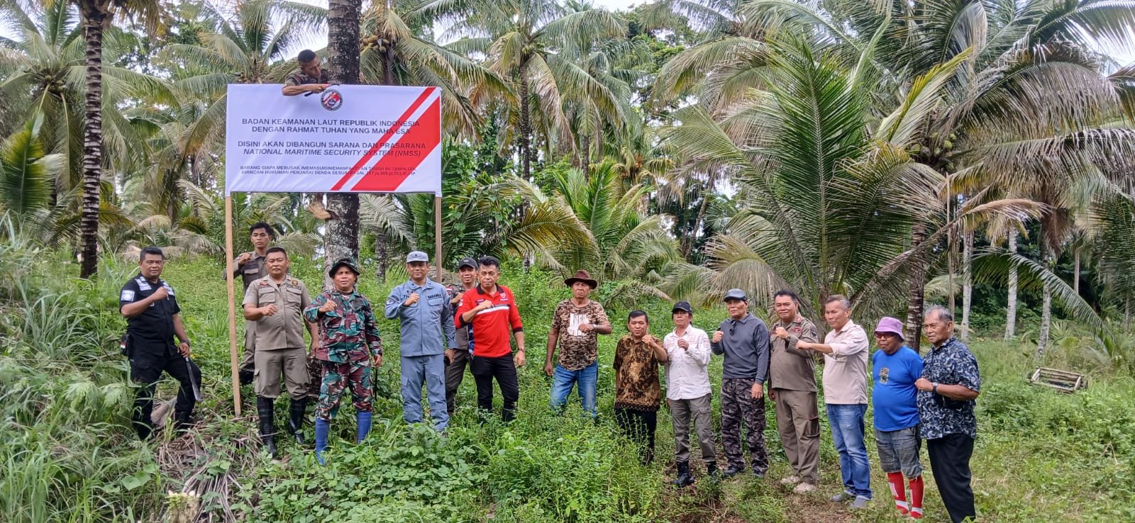 Satpol PP Minsel Bersama Bakamla RI Ukur Lahan Pembangunan Sekolah Rakyat dan Fasilitas Bakamla di Kecamatan Tenga